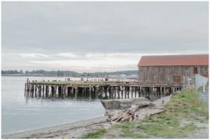 an old barn near the water at semiahmoo resort