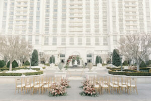 the outside of the grand america hotel in utah which is a salt lake city wedding venue