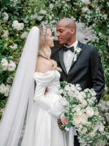 bride and groom at their wedding at glen manor house