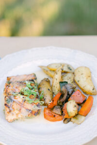 food at east zion resort wedding