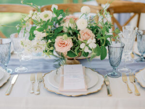 european style wedding details