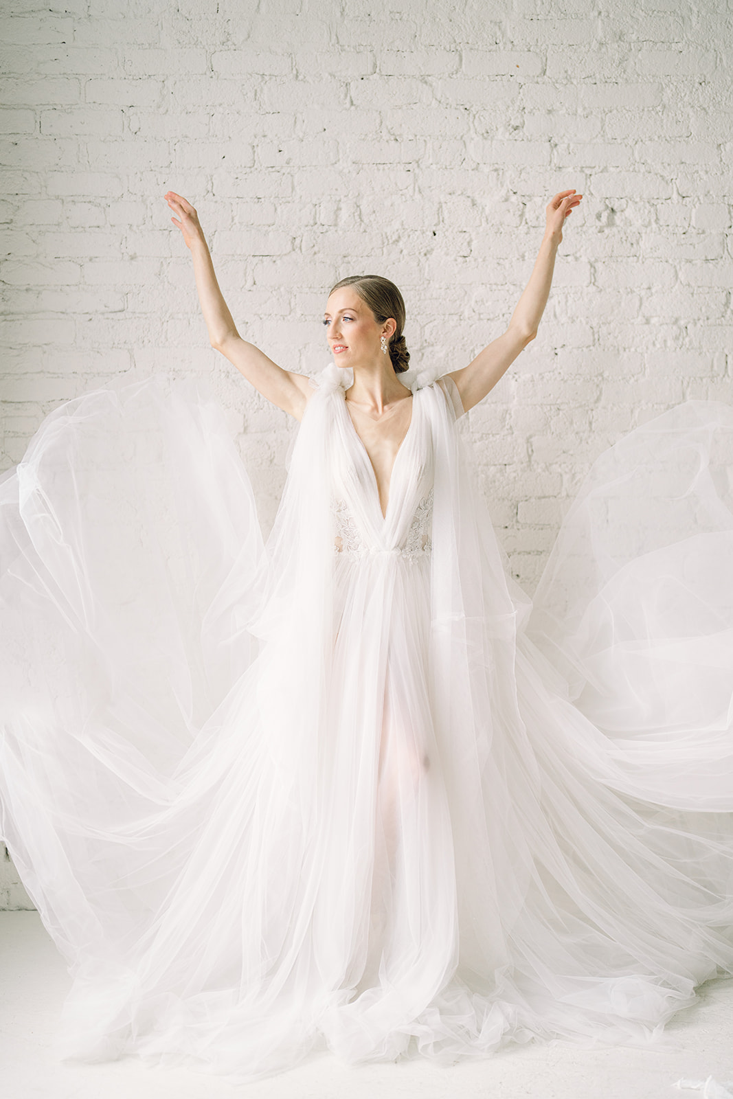 a ballet inspired wedding gown